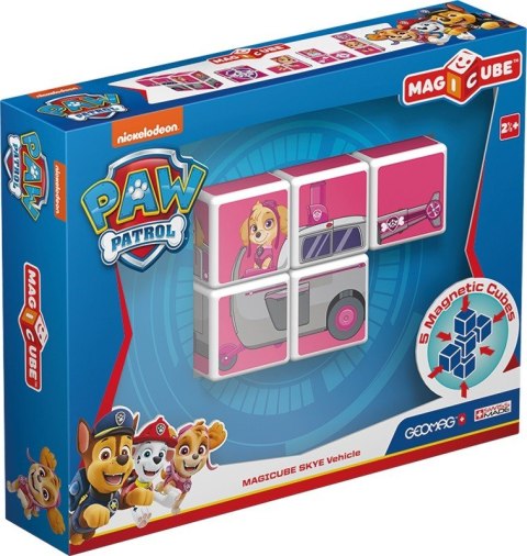 Klocki magnetyczne MagiCube Psi Patrol - Pojazd Skye Geomag