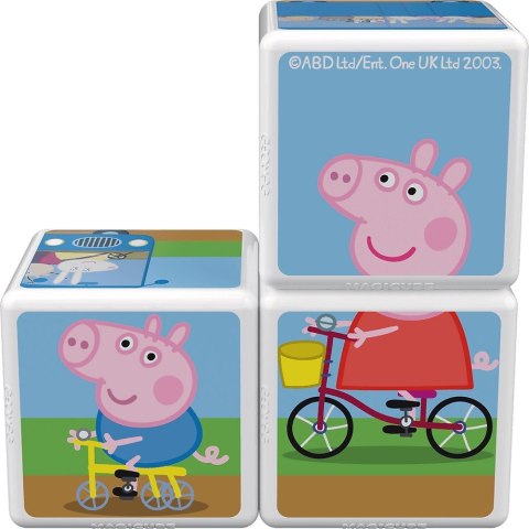 Klocki magnetyczne MagiCube Świnka Peppa - Podróż z Peppą Geomag
