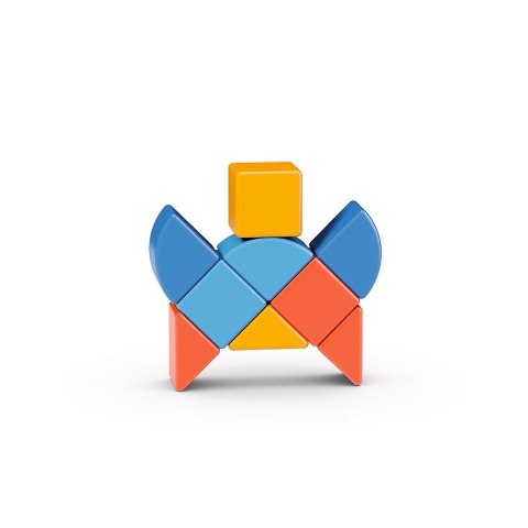 Klocki magnetyczne Magicube 3 Shapes Recycled Zwierzęta 9 elementów Geomag