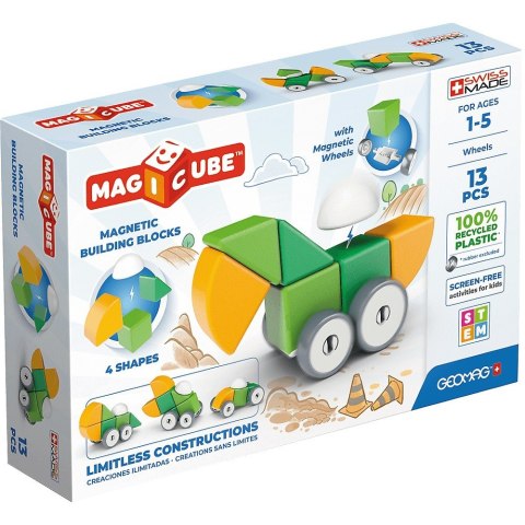 Klocki magnetyczne Magicube 4 Shapes Recycled Koła 13 elementów Geomag