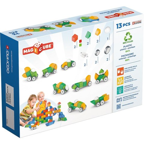 Klocki magnetyczne Magicube 4 Shapes Recycled Koła 13 elementów Geomag