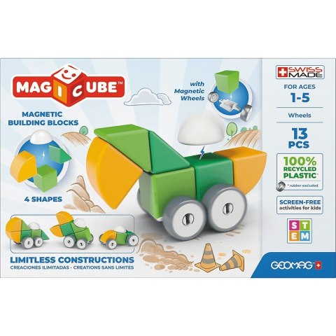 Klocki magnetyczne Magicube 4 Shapes Recycled Koła 13 elementów Geomag
