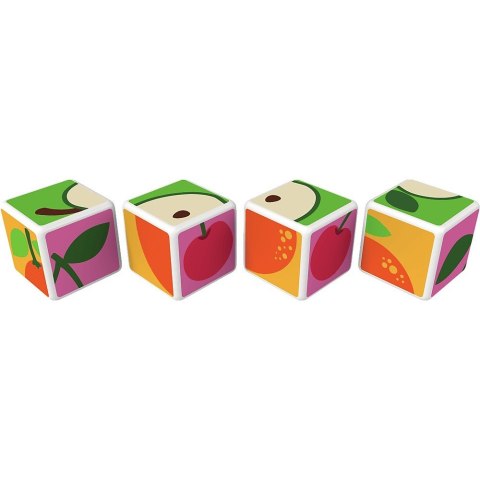 Klocki magnetyczne Magicube Printed Owoce + Karty Geomag