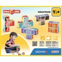 Klocki magnetyczne Magicube Printed Zwierzęta + Karty Geomag