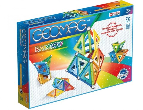 Klocki magnetyczne Rainbow Panels 72 elementy Geomag