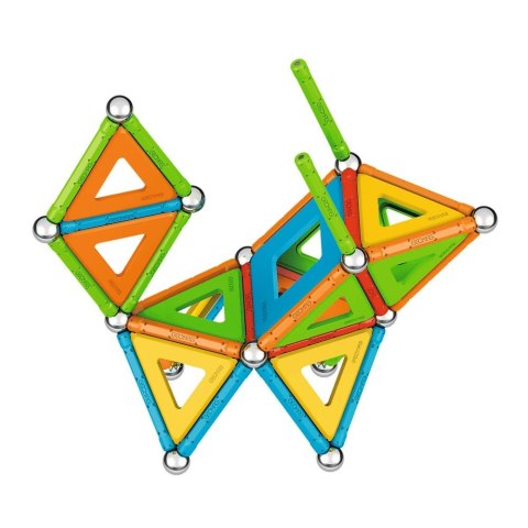 Klocki magnetyczne Supercolor Panels Recycled 78 elementów Geomag