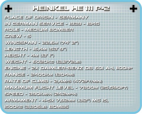 Klocki Heinkel He 111 P-2 Cobi Klocki