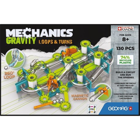 Klocki magnetyczne Mechanics Gravity 130 elementów Geomag