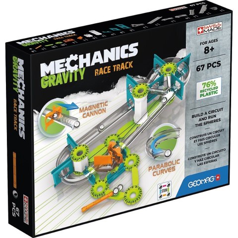 Klocki magnetyczne Mechanics Gravity 67 elementów Geomag