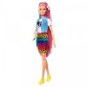 Lalka Barbie Fryzura Kolorowa panterka Mattel