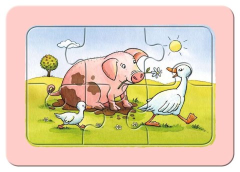 Puzle 3x6 elementów Zwierzaki Ravensburger Polska