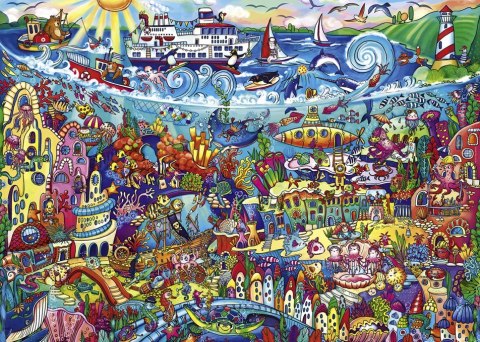 Puzzle 1000 elementów Magiczne morze Heye