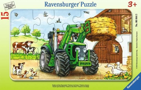 Puzzle 15 elementów Ramkowe, Traktor w polu Ravensburger Polska