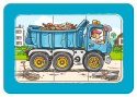 Puzzle 3x6 elementów Traktor, koparka i ciężarówka Ravensburger Polska