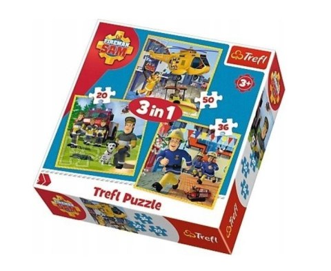 Puzzle 3w1 Strażak Sam Ravensburger Polska