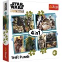 Puzzle 4w1 Mandalorian Gwiezdne Wojny Trefl