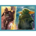 Puzzle 4w1 Mandalorian Gwiezdne Wojny Trefl