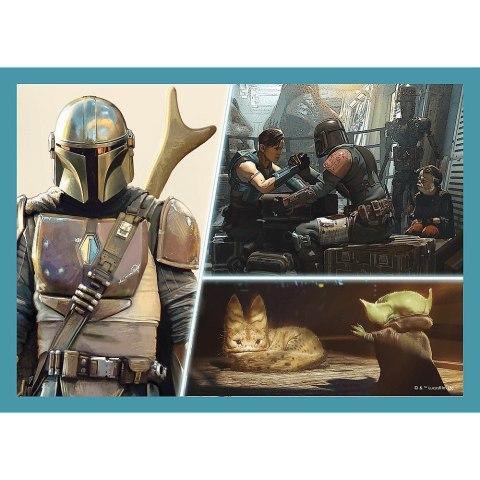 Puzzle 4w1 Mandalorian Gwiezdne Wojny Trefl