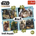 Puzzle 4w1 Mandalorian Gwiezdne Wojny Trefl