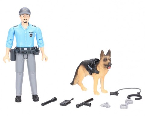 Figurka policjanta z psem BRUDER