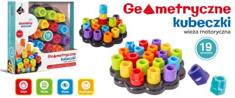 Klocki Geometryczne kubeczki ASKATO