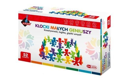 Klocki małych geniuszy - Liczmany 52 elementów ASKATO
