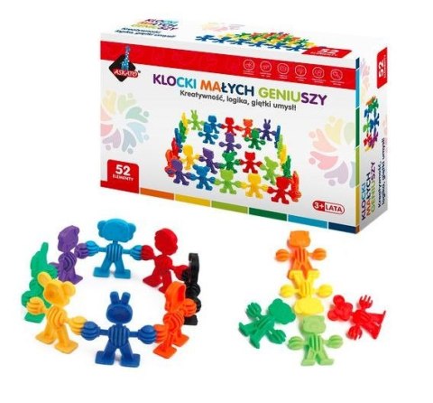 Klocki małych geniuszy - Liczmany 52 elementów ASKATO