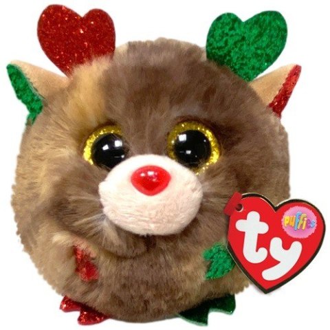 Maskotka Ty Puffies Renifer Fudge 8 cm Meteor