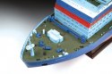Model plastikowy ARKTIKA Project 22220 Rosyjski lodołamacz o napędzie atomowym Zvezda
