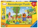 Puzzle 2x12 elementów Kot-o-ciaki Ravensburger Polska