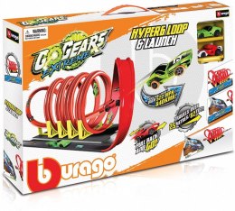 Tor wyścigowy GO Gears Extreme Hyper 6 Loop&Launch z 2 samochodami Bburago