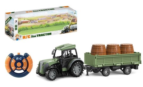 Traktor R/C z przyczepą i beczkami ASKATO