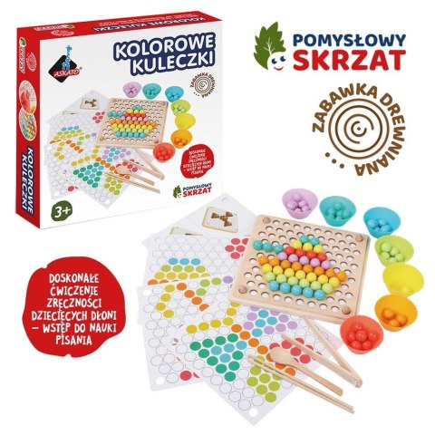 Gra Pomysłowy Skrzat - Kolorowe kuleczki ASKATO
