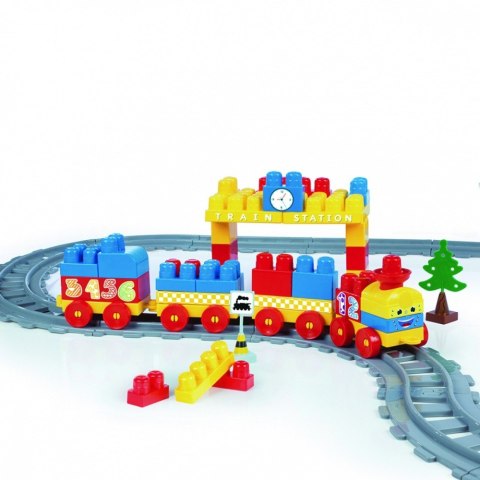 Klocki Baby Blocks Kolejka 3,35 m 89 elementów Wader