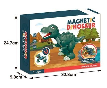 Klocki Dinozaur magnetyczny 7 elementów Madej