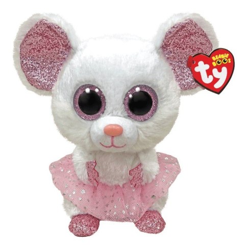 Maskotka Ty Mysz biała ballerina - Nina 24 cm Meteor