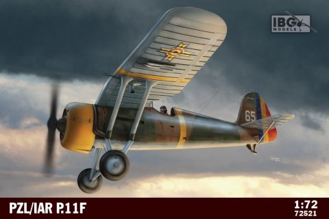 Model plastikowy PZL/IAR P.11F rumuński myśliwiec Ibg