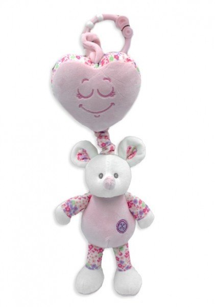 Pozytywka Myszka różowa 35 cm TULILO