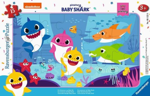 Puzzle 15 elementów Baby Shark Ravensburger Polska