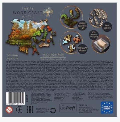 Puzzle drewniane 500 elementów Central Park Trefl