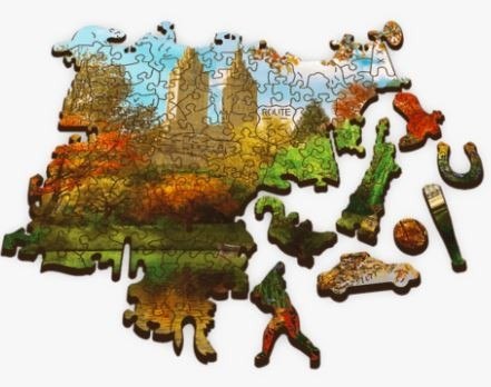 Puzzle drewniane 500 elementów Central Park Trefl