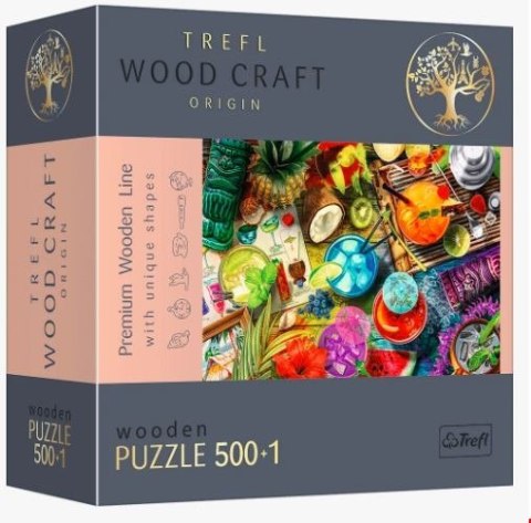Puzzle drewniane 500 elementów Kolorowe koktajle Trefl