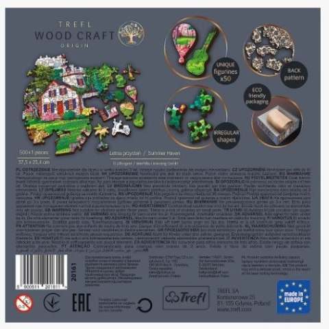 Puzzle drewniane 500 elementów Letnia przystań Trefl