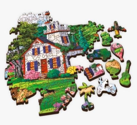 Puzzle drewniane 500 elementów Letnia przystań Trefl