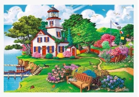 Puzzle drewniane 500 elementów Letnia przystań Trefl