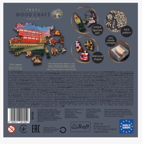 Puzzle drewniane 500 elementów Londyn Big Ben Trefl
