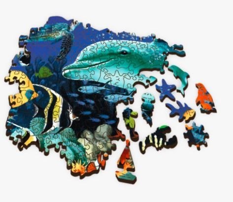 Puzzle drewniane 500 elementów Morskie życie rafa Trefl