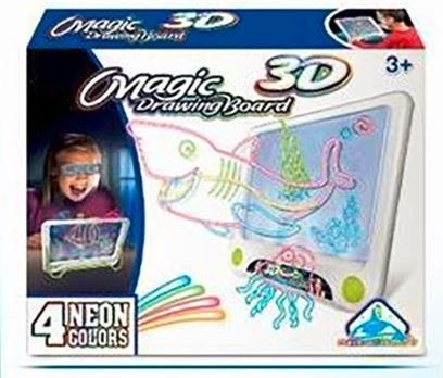 Tablica 3D podświetlana neonowa i okulary Madej