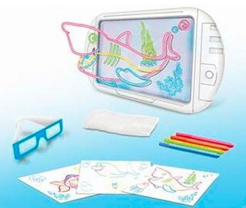 Tablica 3D podświetlana neonowa i okulary Madej