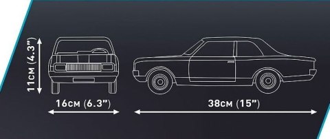 Opel Rekord C Schwarze Witwe Cobi Klocki